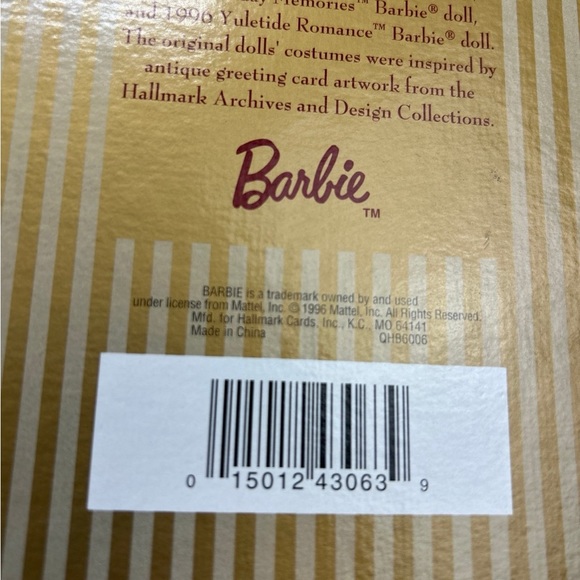 Barbie doll Hallmark 3 embossed cards 1996 greeting cards - Picture 12 of 12